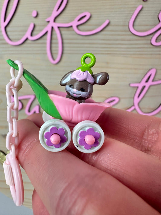 1980s Hasbro Charmkins Bunny Bunch with Petal Pusher
