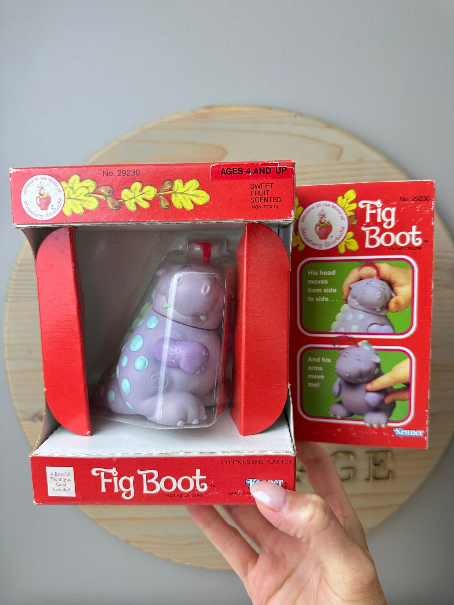 1984 Kenner Figboot Poseable Dinosaur NRFB *Berry Vault*