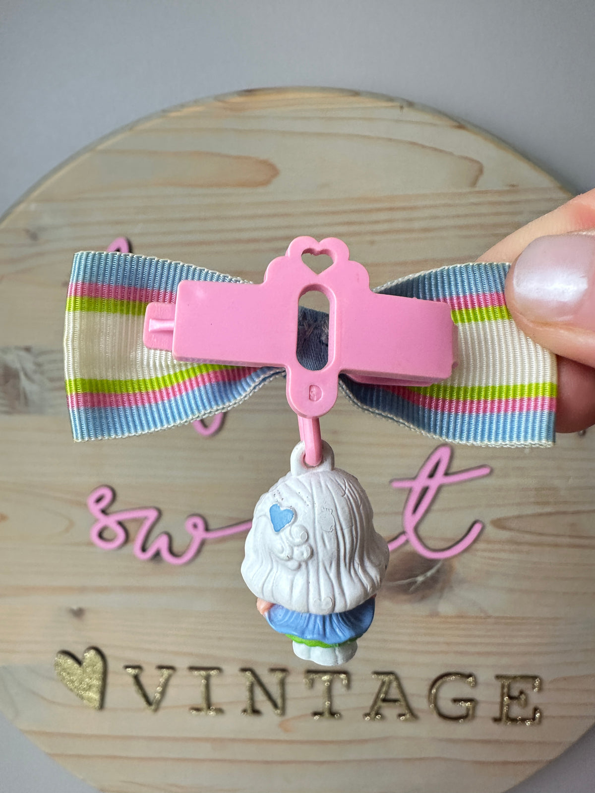 1980s Hasbro Charmkins Morning Glory with Bow Tie Clip