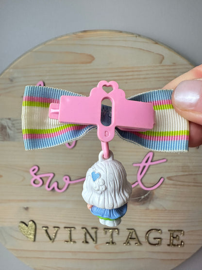 1980s Hasbro Charmkins Morning Glory with Bow Tie Clip