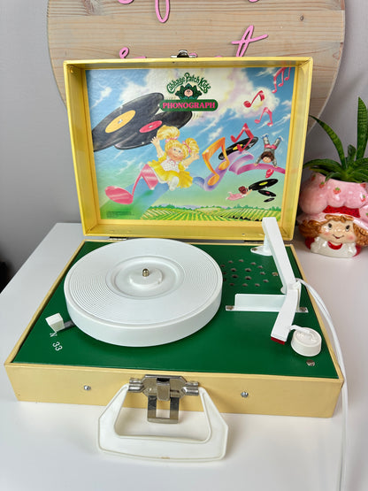 1983 Playtime Cabbage Patch Kids Record Player in Box