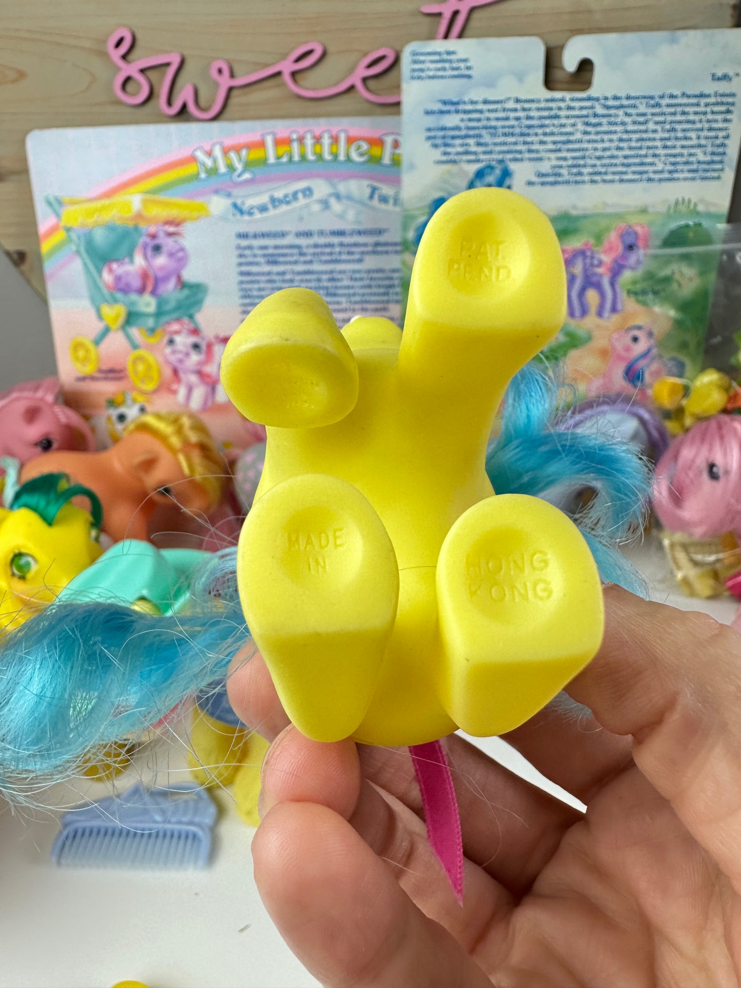 1980s Hasbro My Little Pony First Tooth Bouncy with Accessories