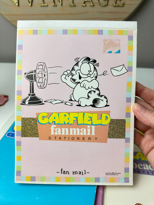 1980s Mead Garfield "Fan Mail" Stationary Notepad 5" x 7"