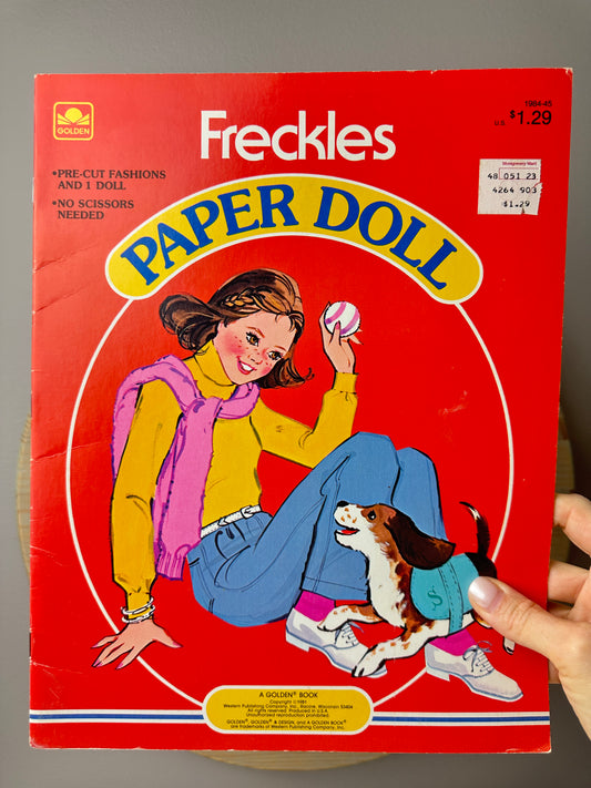 1981 Golden Freckles Paperdoll Book Unused
