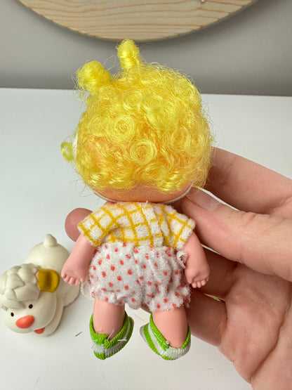 1983 Kenner Strawberry Shortcake Lem and Ada with Sugarwoofer Dolls