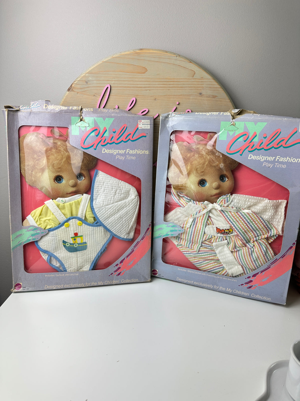 1980s Mattel My Child Doll Outfits NRFB [Lot of 2]