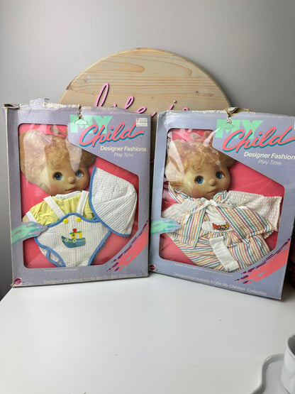 1980s Mattel My Child Doll Outfits NRFB [Lot of 2]
