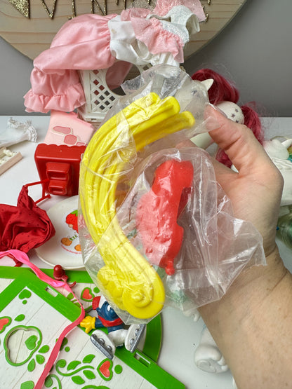 1980s Kenner Hasbro Strawberry Shortcake Parts & Pieces TLC Played With Lot