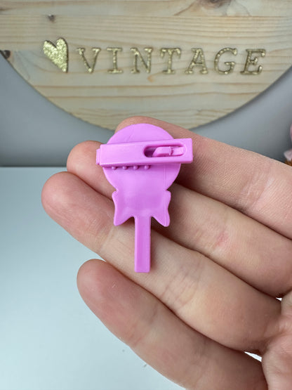 1987 Hasbro G1 My Little Pony Sundae Best Hair Clip Accessory [Swirly Whirly]