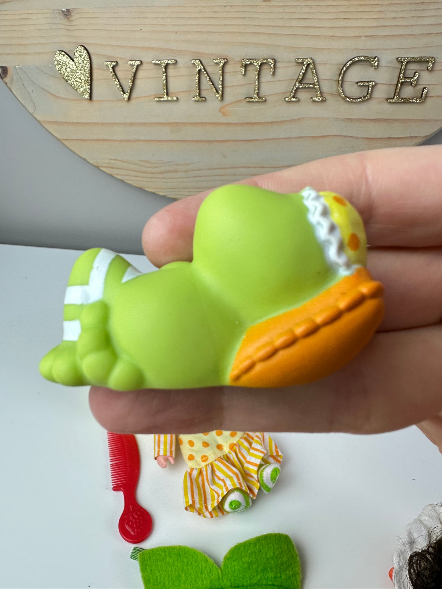 1984 Kenner Strawberry Shortcake Lemon Meringue with Frappe Sweet Sleeper Doll