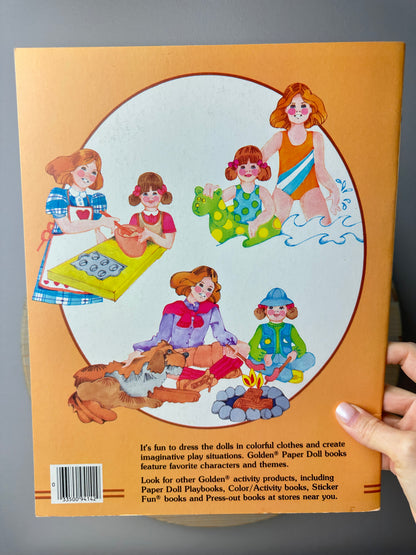 1983 Golden My Little Sister Paperdoll Book Unused