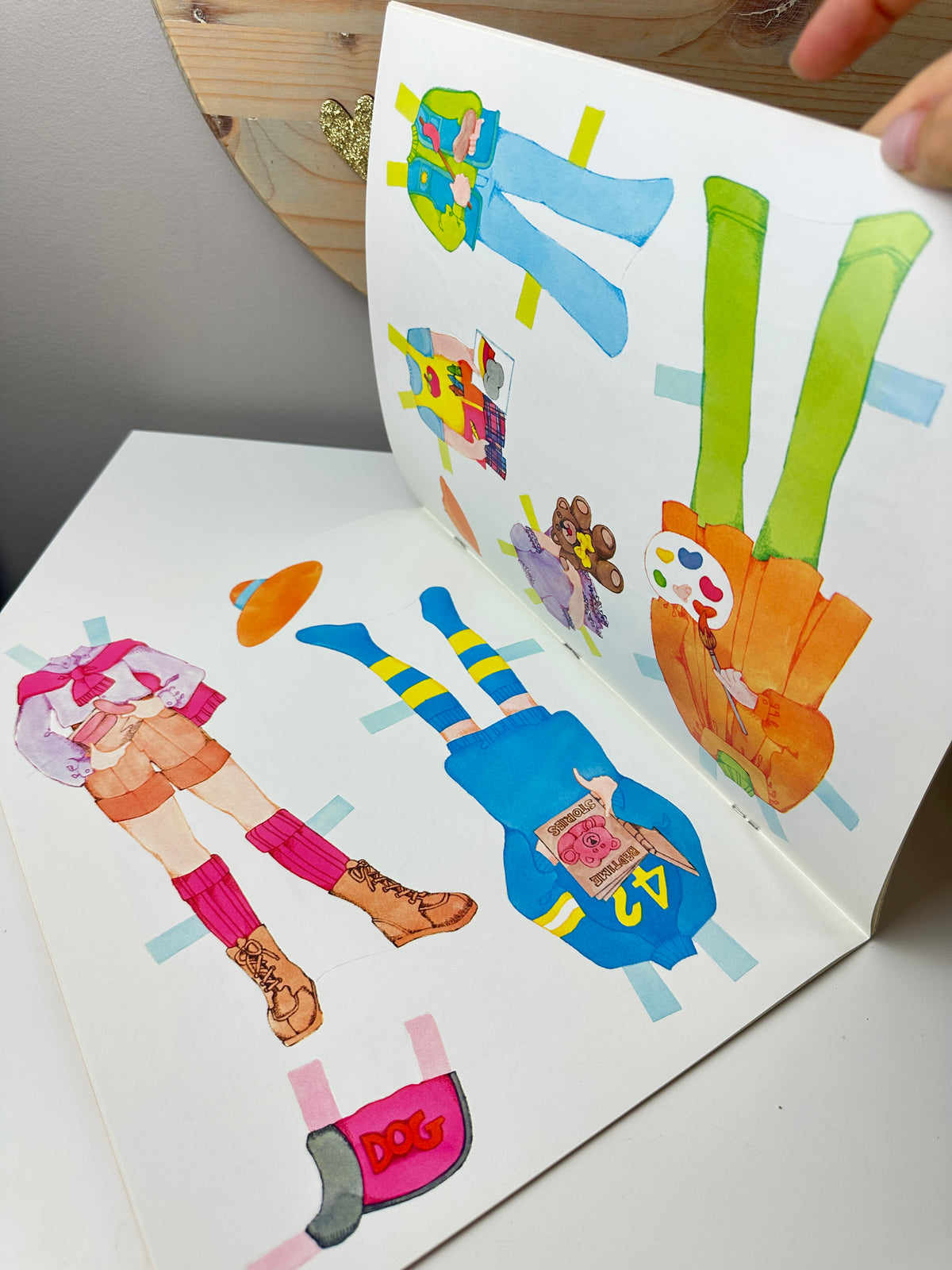 1983 Golden My Little Sister Paperdoll Book Unused