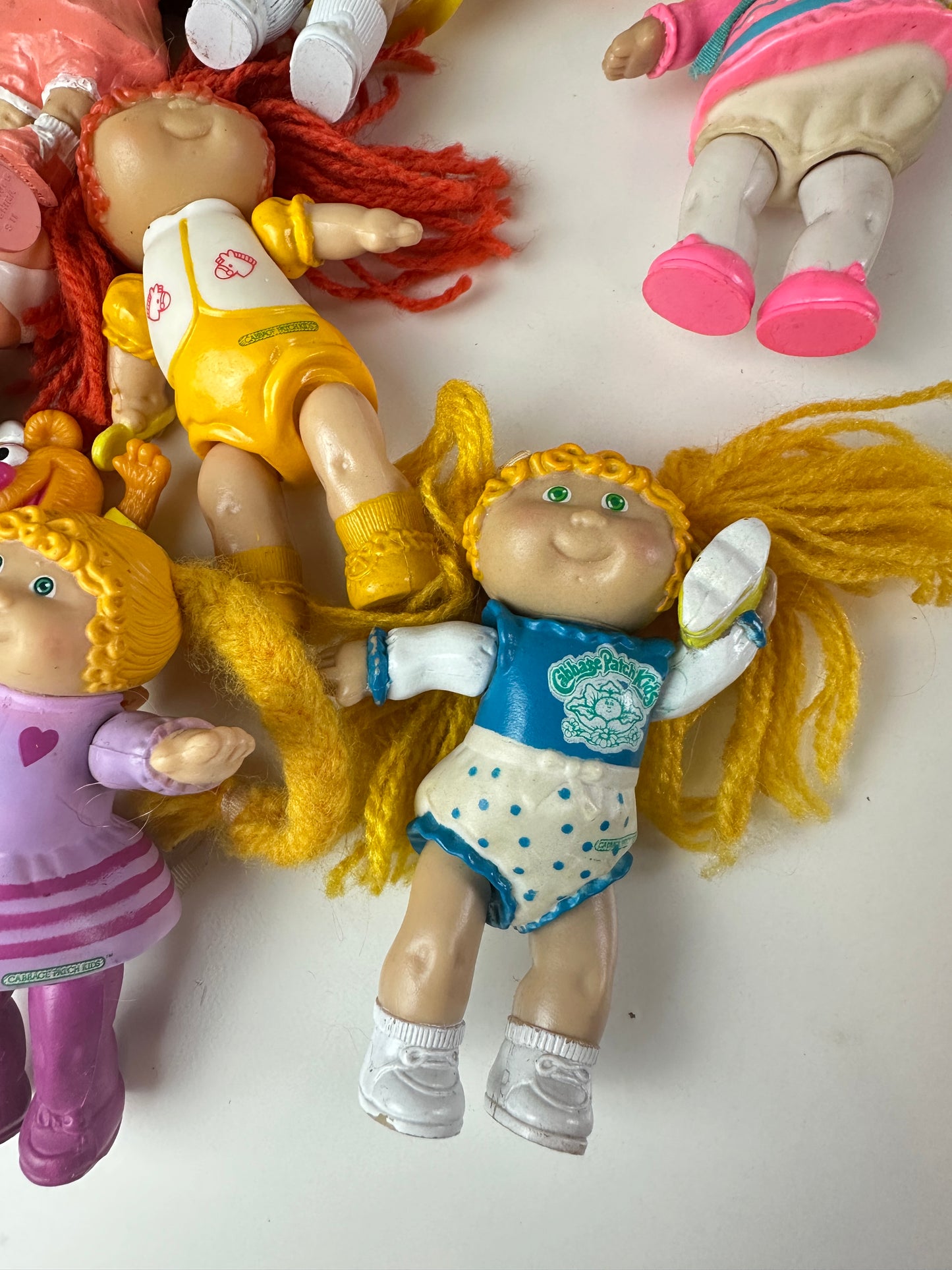 1980s Cabbage Patch Poseable, Eraser, and McD's Toy Lot