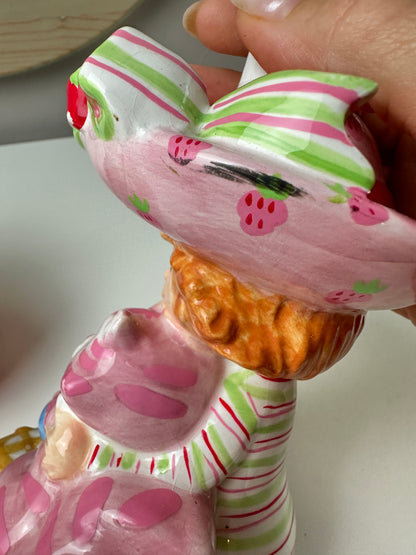 2000s Y2K Bandai-style Strawberry Shortcake Bathroom Accessories [Lot of 2]