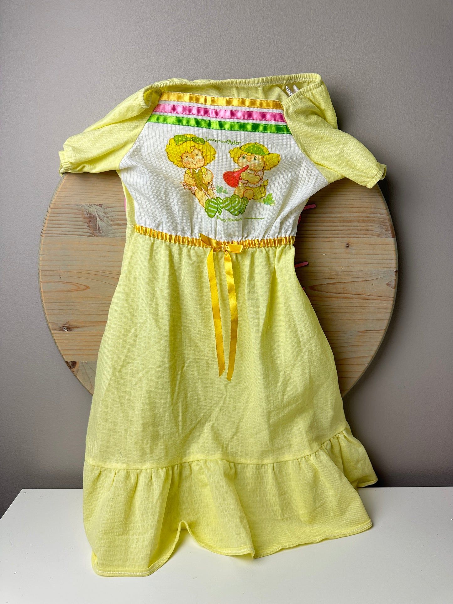 1980s Bates Jama Strawberry Shortcake Lem and Ada Gown 2T