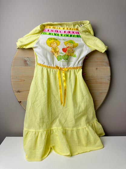 1980s Bates Jama Strawberry Shortcake Lem and Ada Gown 2T