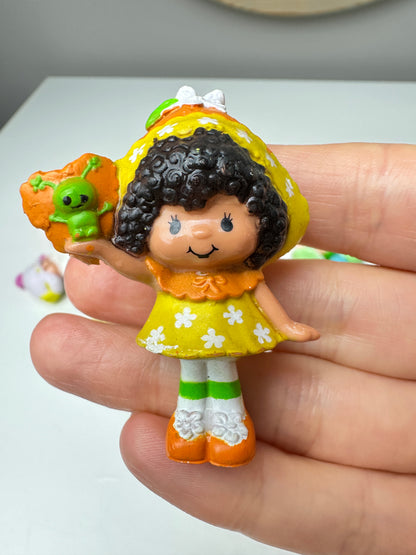 1980s Kenner Strawberry Shortcake Orange Blossom with a Butterfly Miniature PVC