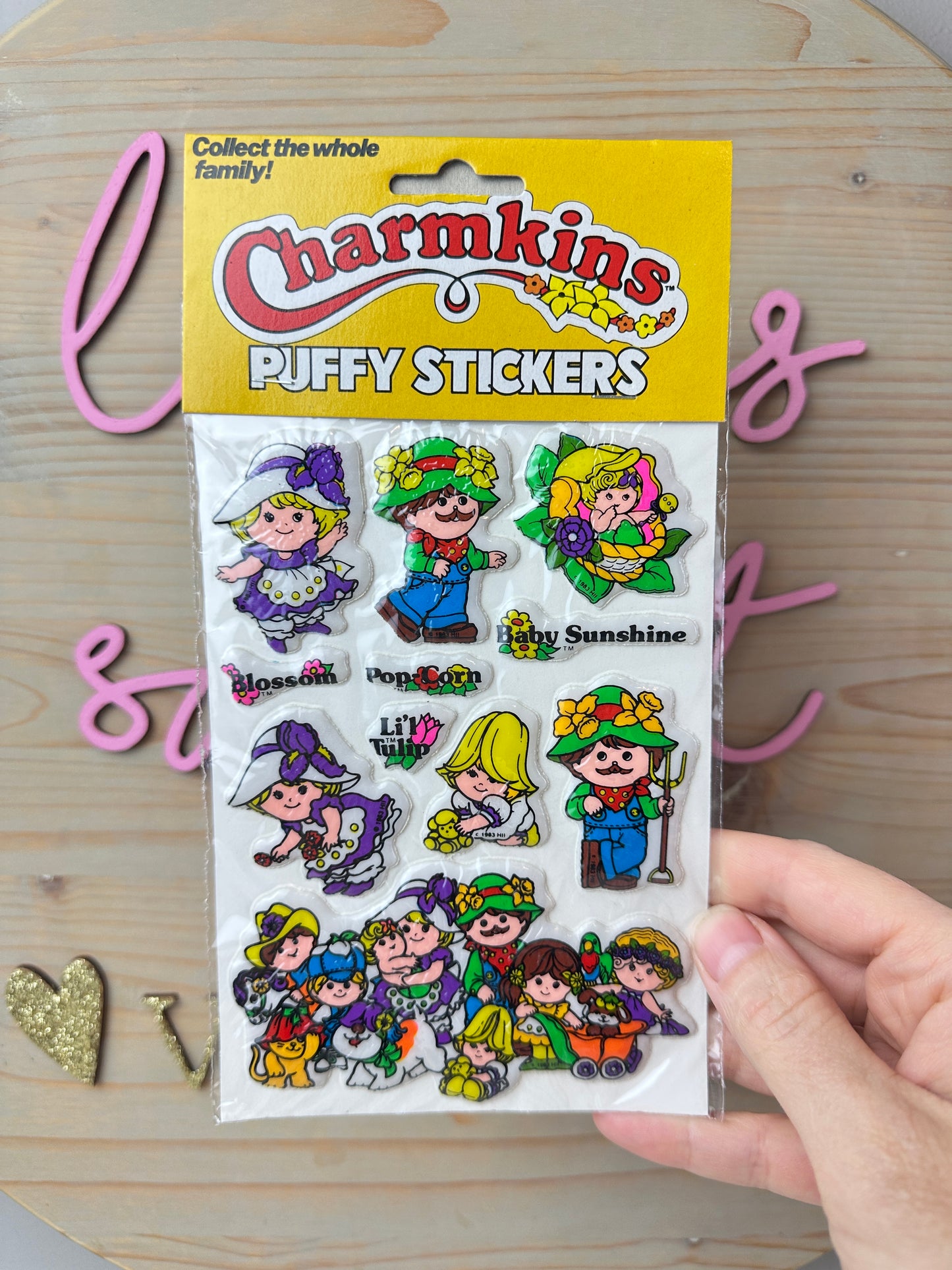 1983 Charmkins Stickers Blossom MIP