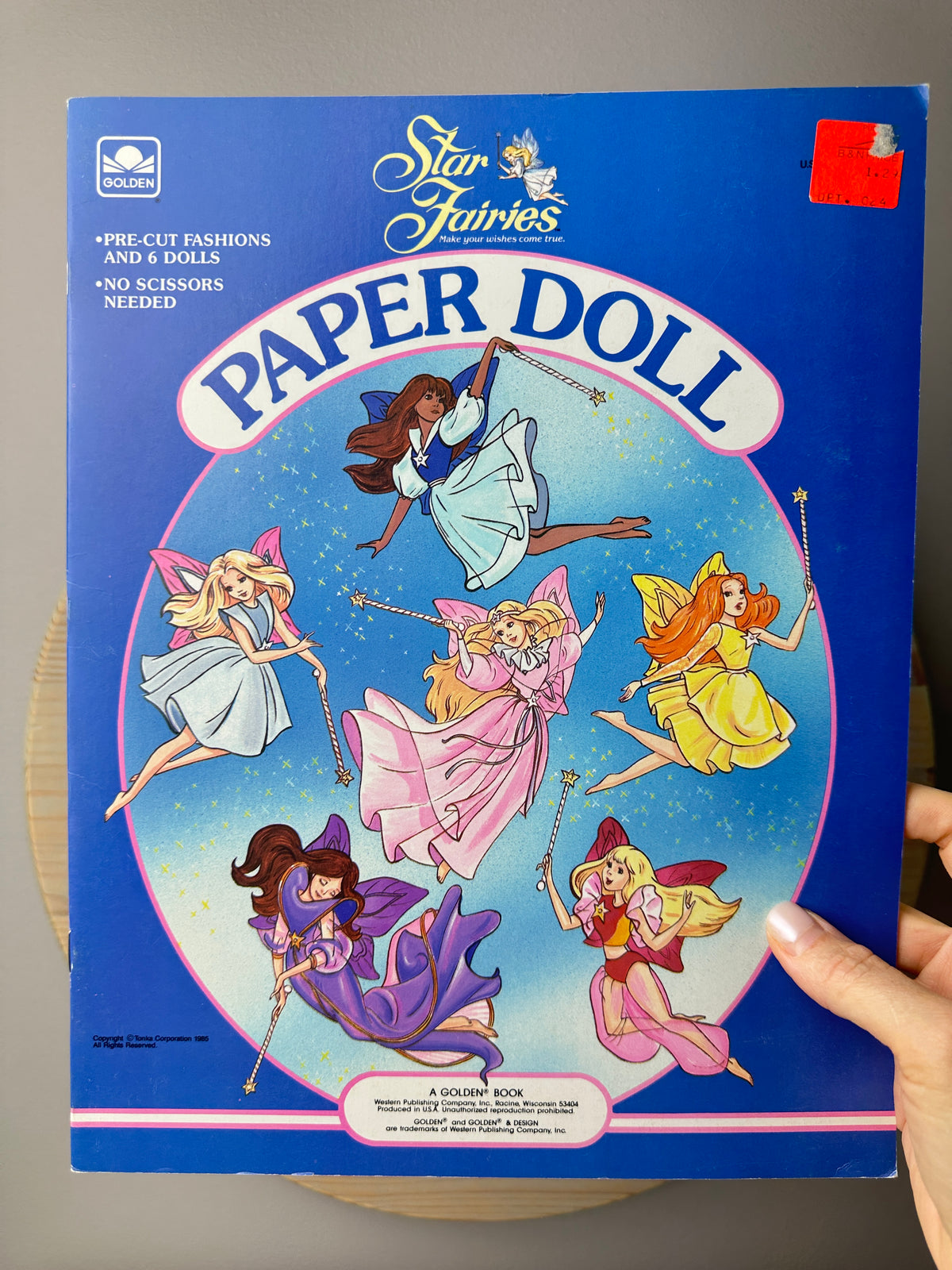 1980s Golden Star Fairies Paperdoll Book Unused