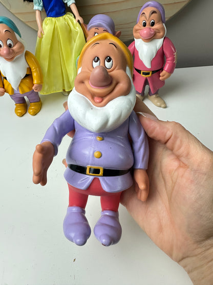 1990s Disney Snow White and Dwarves Dolls