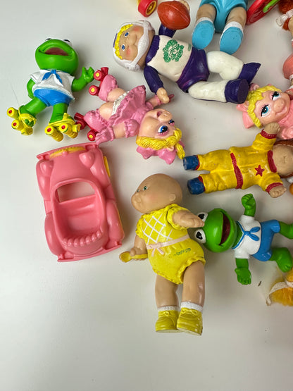 1980s Cabbage Patch Poseable, Eraser, and McD's Toy Lot
