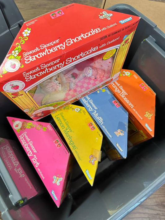 1984 Kenner Strawberry Shortcake Sweet Sleeper Dolls NRFB MIB [Sold Separately]