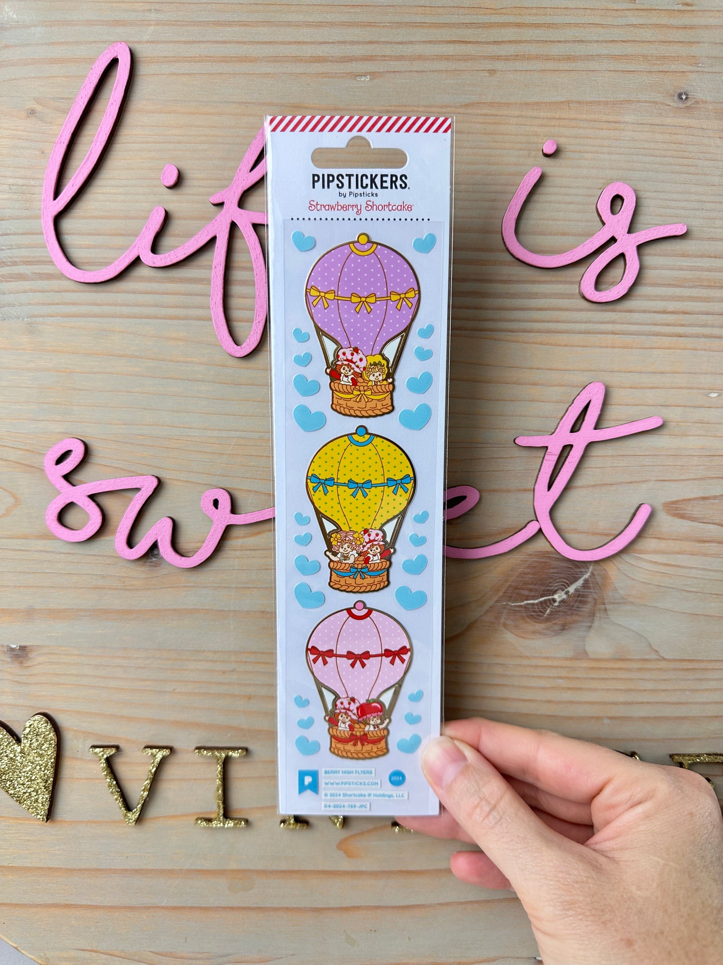 Strawberry Shortcake Berry High Flyers Stickers [Pipsticks]