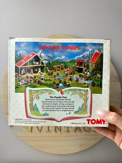 1980s Tomy Sylvanian Families Timbertop Family + Carrot House