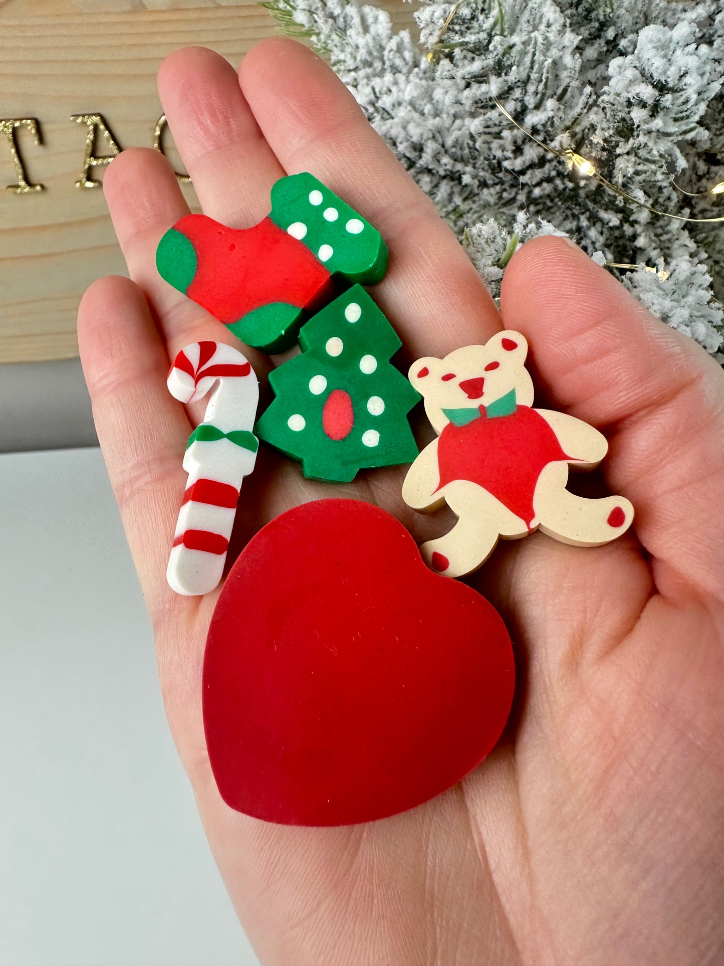 1980s Holiday Erasers Set [Set of Five]