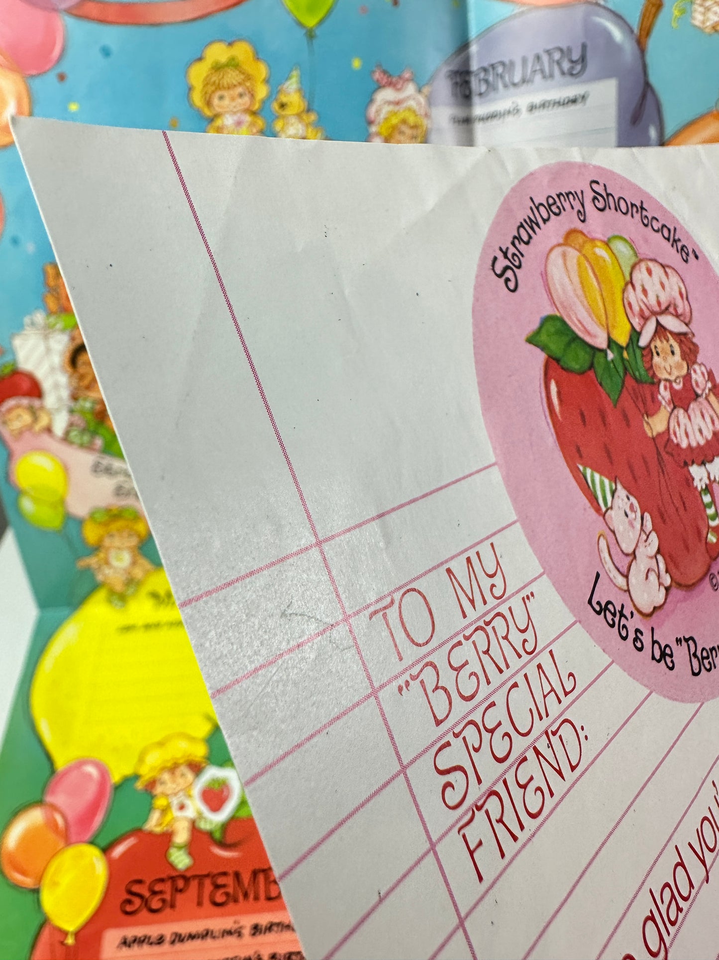 1984 Kenner Strawberry Shortcake Berry Special Friends Club Poster Set #2 [Mail-in Offer]