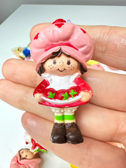 1980s Kenner Strawberry Shortcake with Three Berries Miniature PVC
