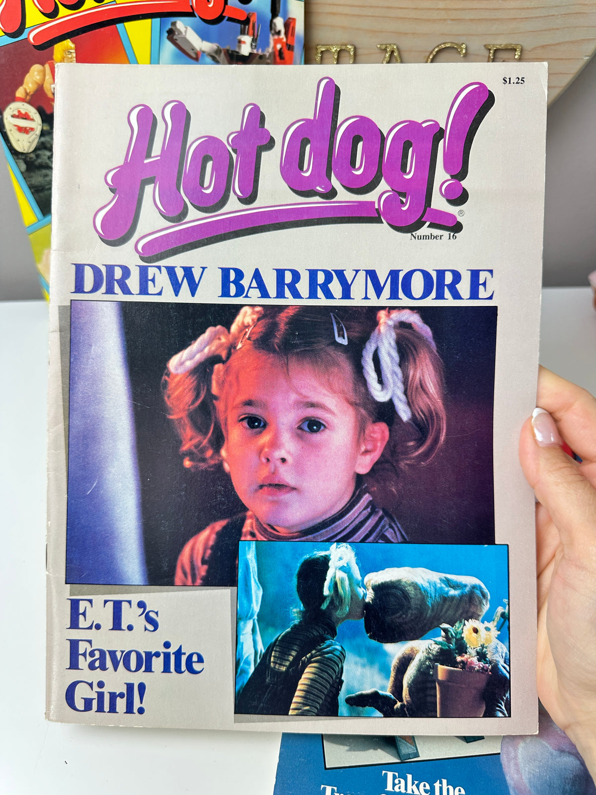 1980s Hot Dog! Magazine Lot with Posters, Baseball Cards, & Stickers