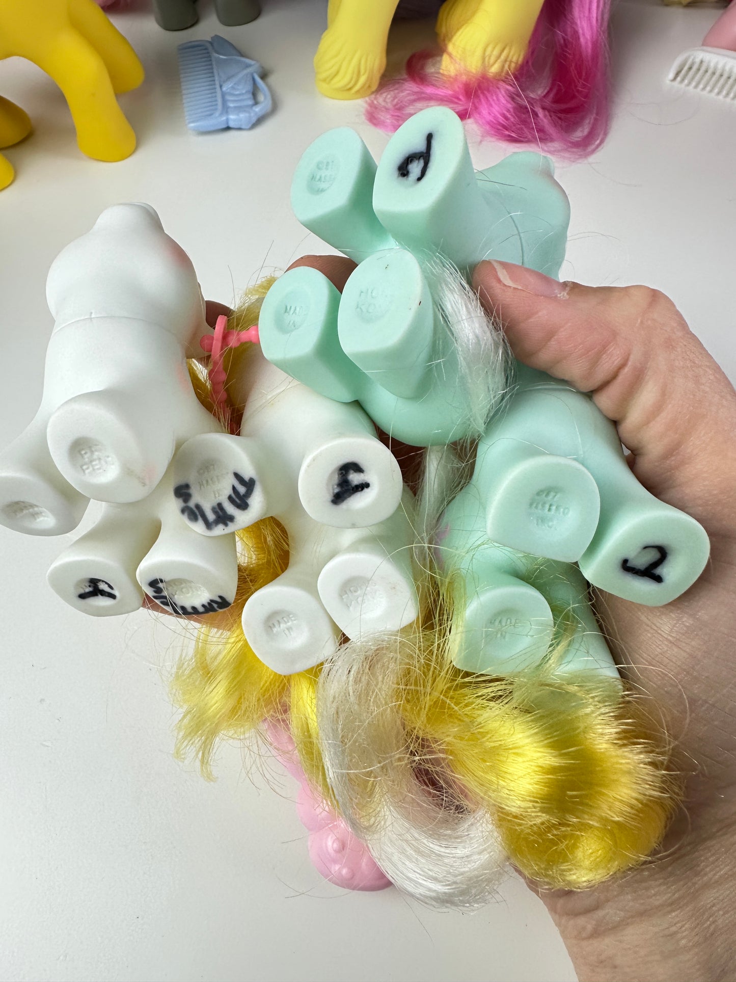 1980s Hasbro My Little Pony Newborn Twins Ponies [FLAWED]