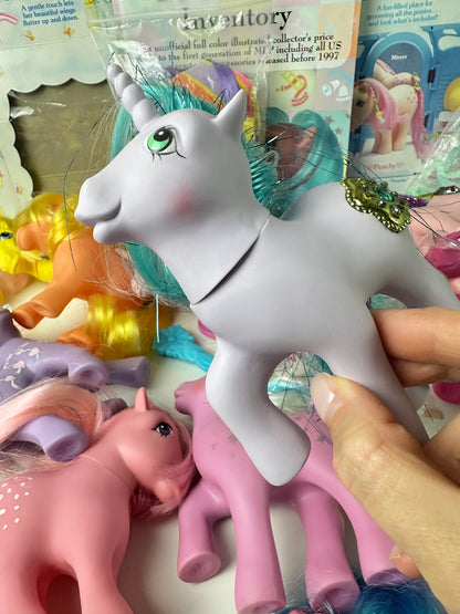 1980s G1 My Little Pony Lot with Accessories & Guide *Berry Vault*