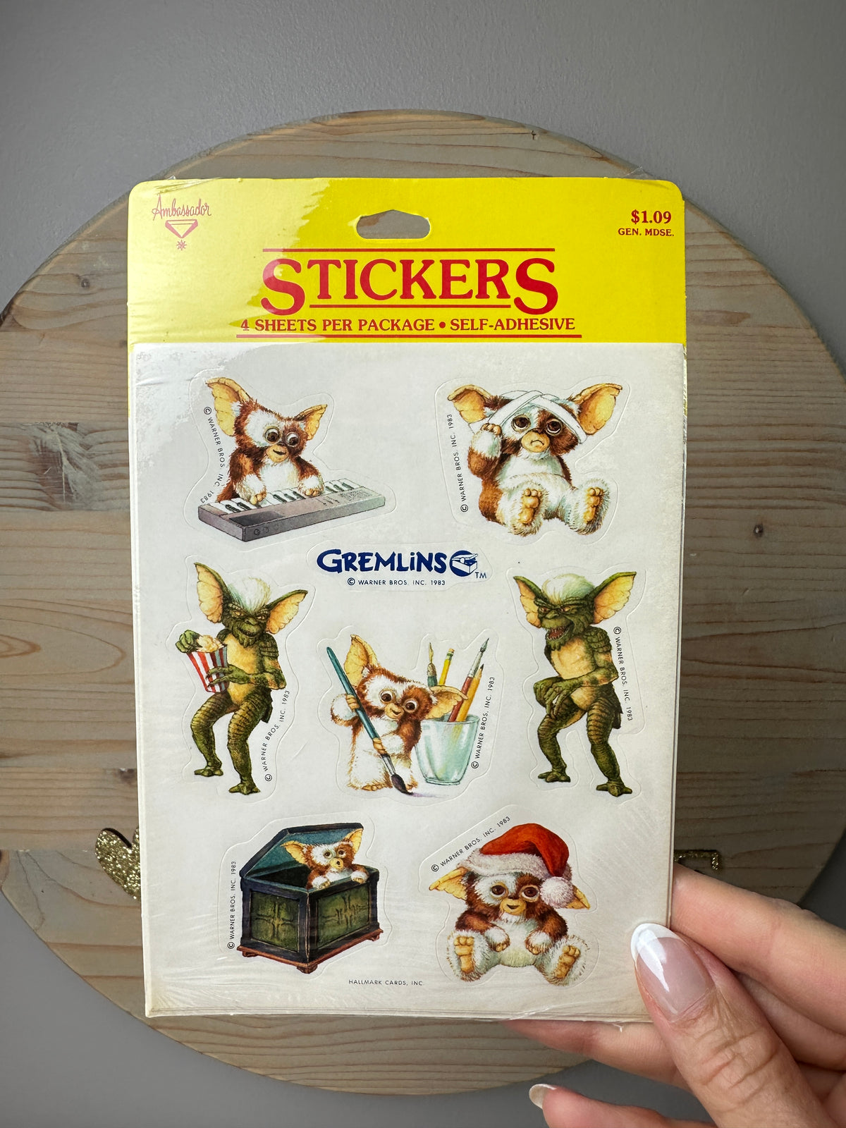 1984 Gremlins Stickers Four Sheets MIP