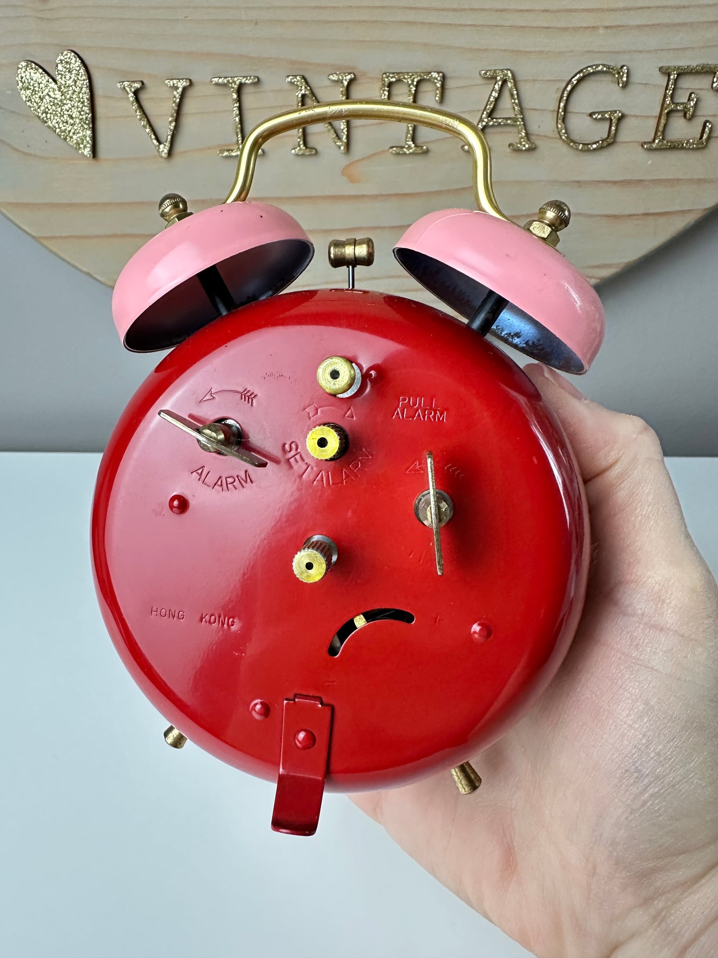 1984 Bradley Time Strawberry Shortcake and Custard Alarm Clock [Not Working]