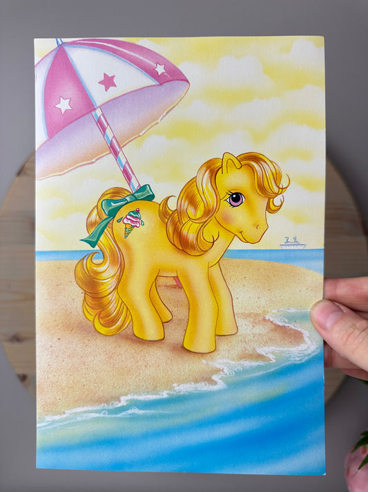 1988 Hasbro G1 My Little Pony Dress-Up Card Art Print [Swirly Whirly]