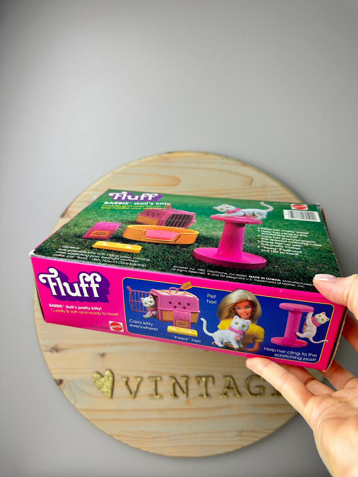 1982 Barbie Doll Pet Fluff Kitten MIB
