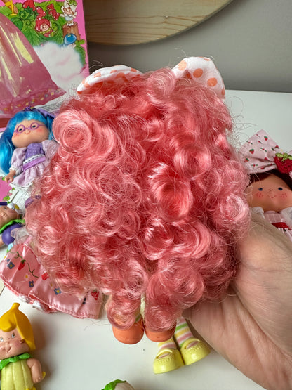 1985 Kenner Strawberry Shortcake COMPLETE Berrykin Doll Collection *Berry Vault*