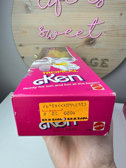 1985 Mattel Tropical Ken Doll NRFB