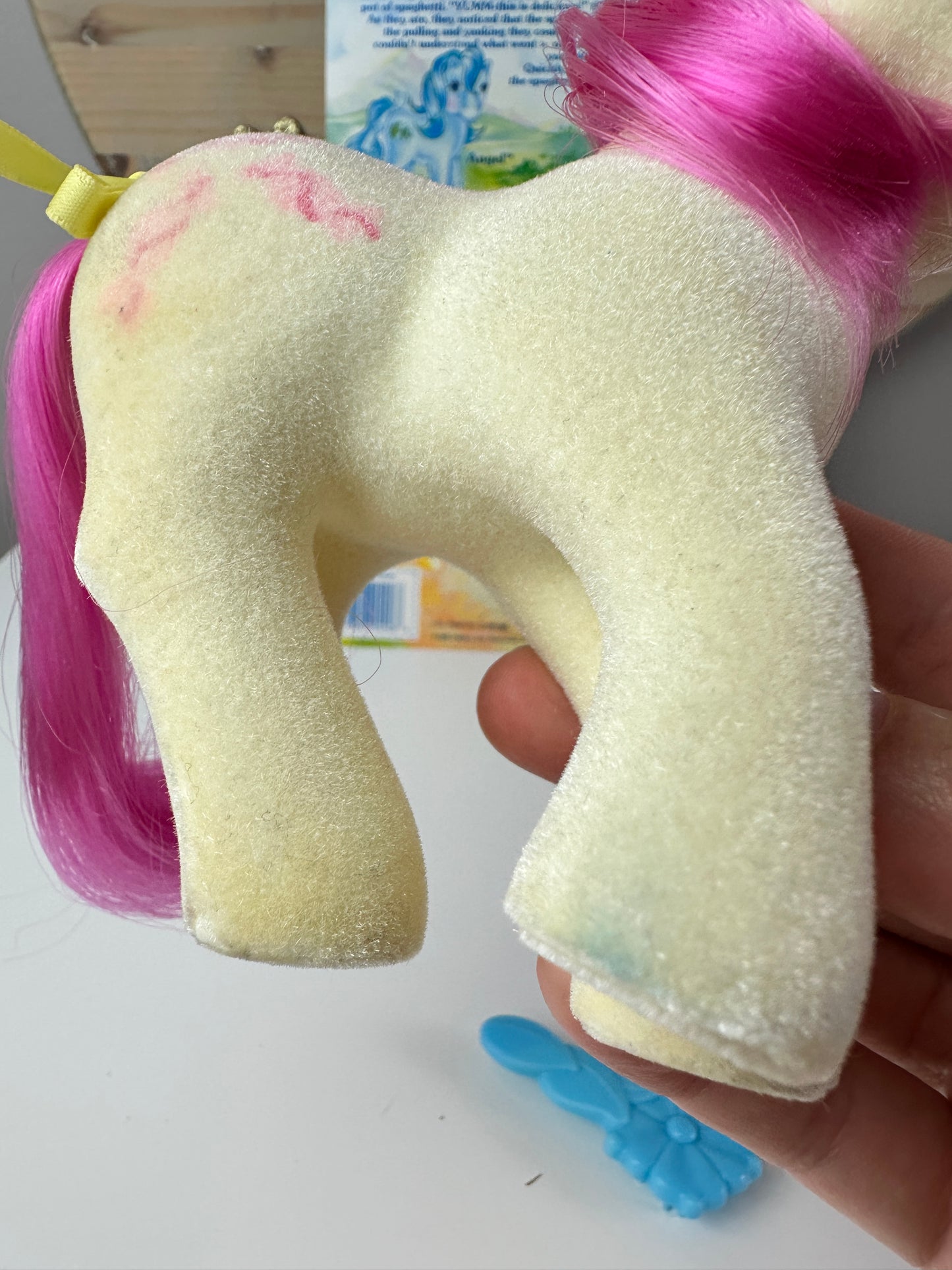 1980s Hasbro My Little Pony So Soft Taffy with Accessories + Back Card