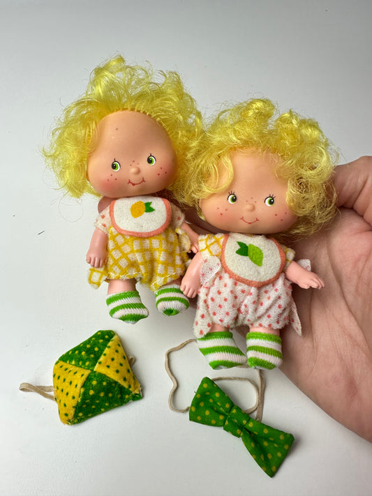1983 Kenner Strawberry Shortcake Lem and Ada Dolls [FLAWED]