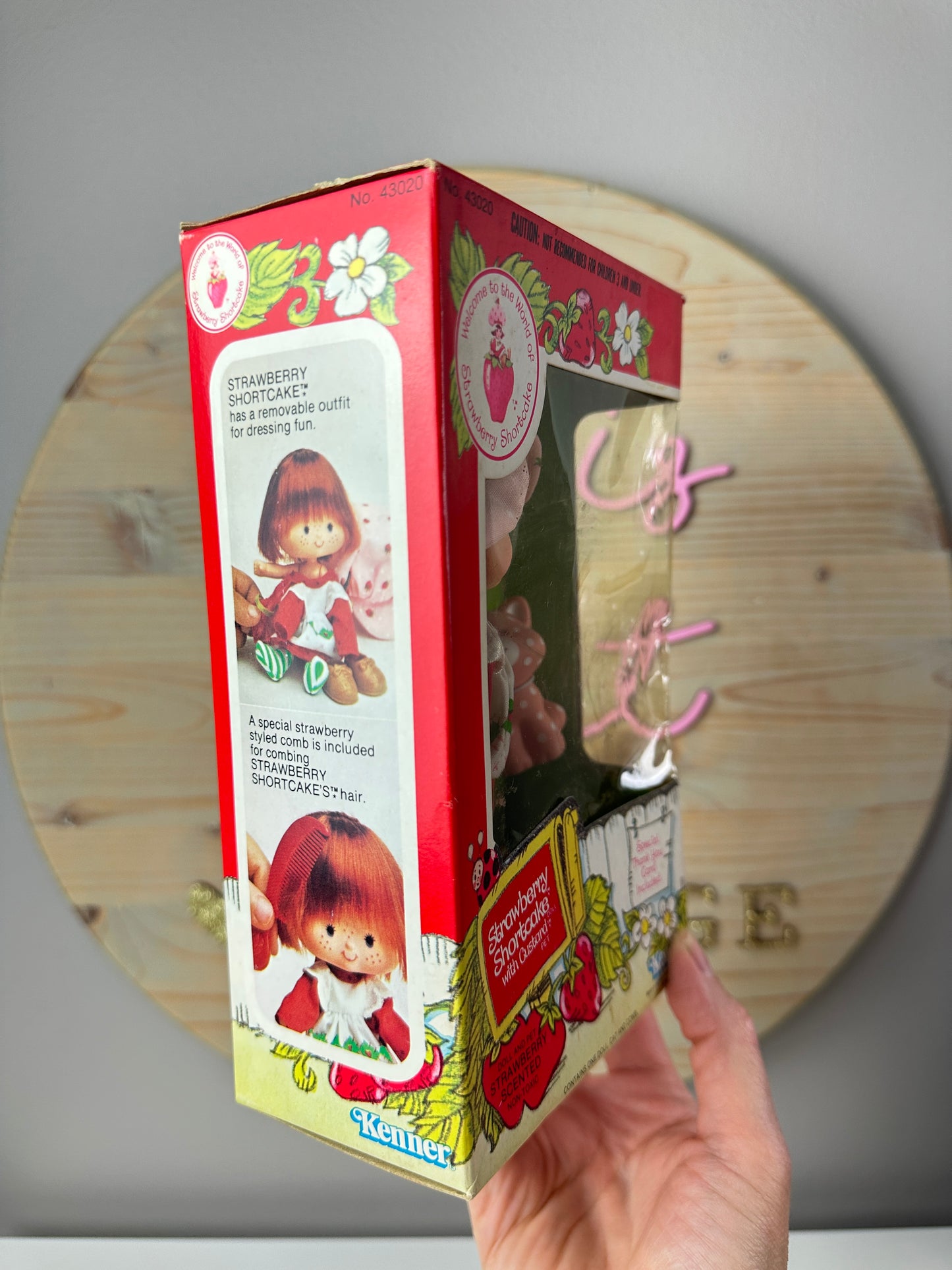 1982 Kenner Strawberry Shortcake with Custard Doll NRFB Sealed