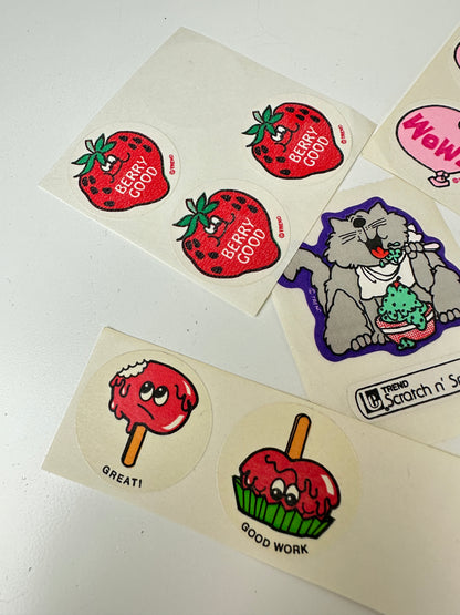 1980s Trend Scratch 'n Sniff Sticker Lot
