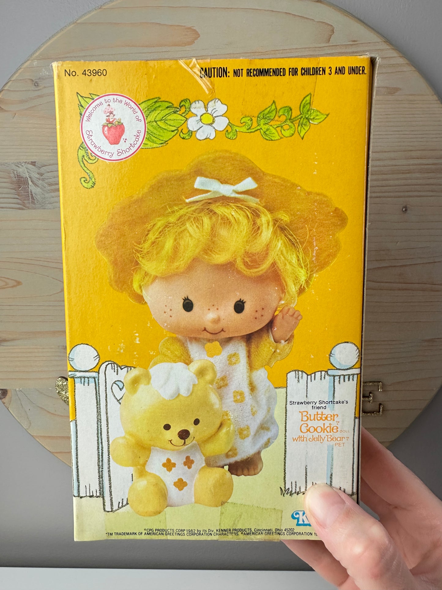 1982 Kenner Strawberry Shortcake Butter Cookie with Jelly Bear Doll NRFB Sealed