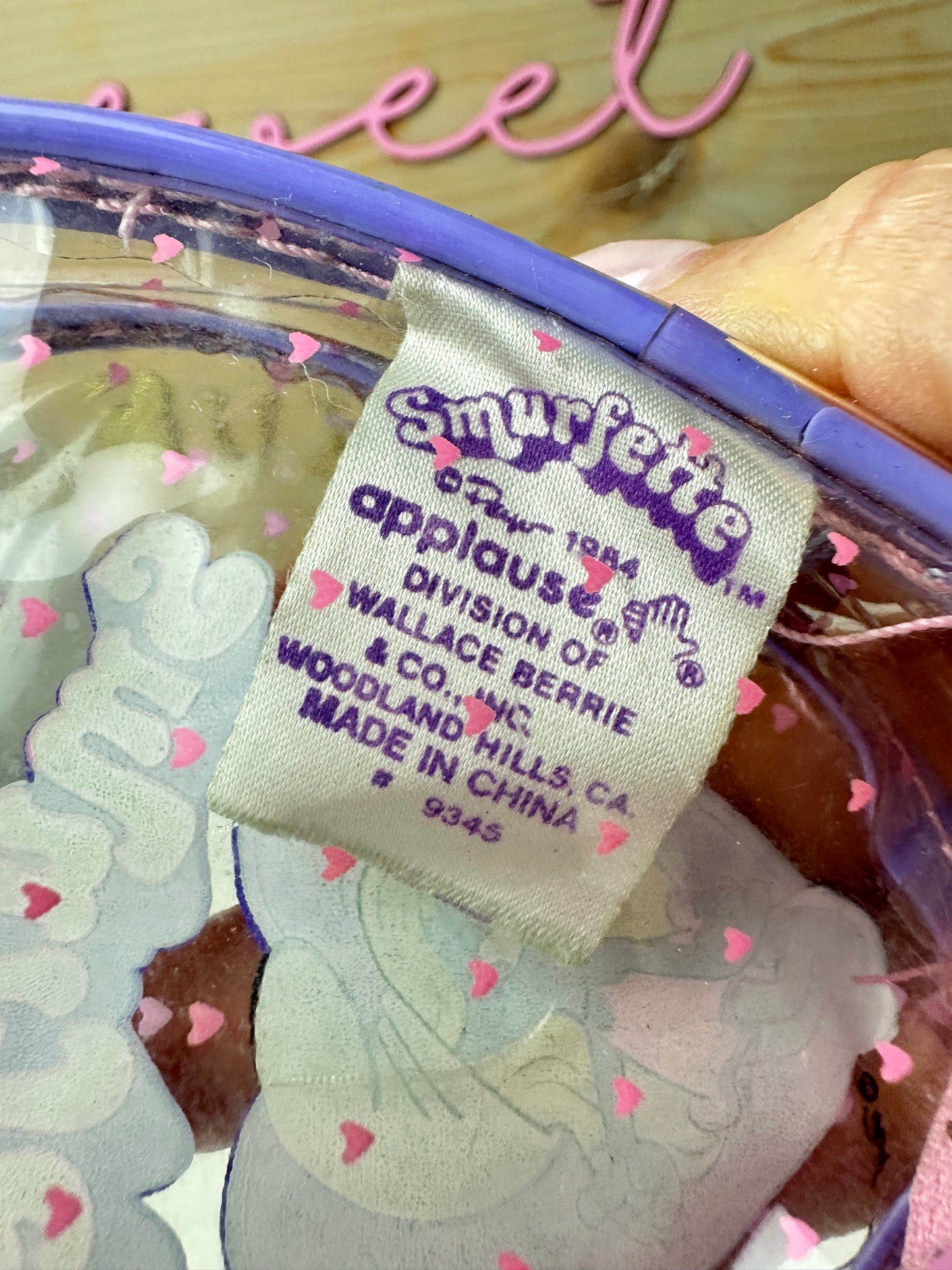 1984 Smurfs Smurfette Zip Pouch