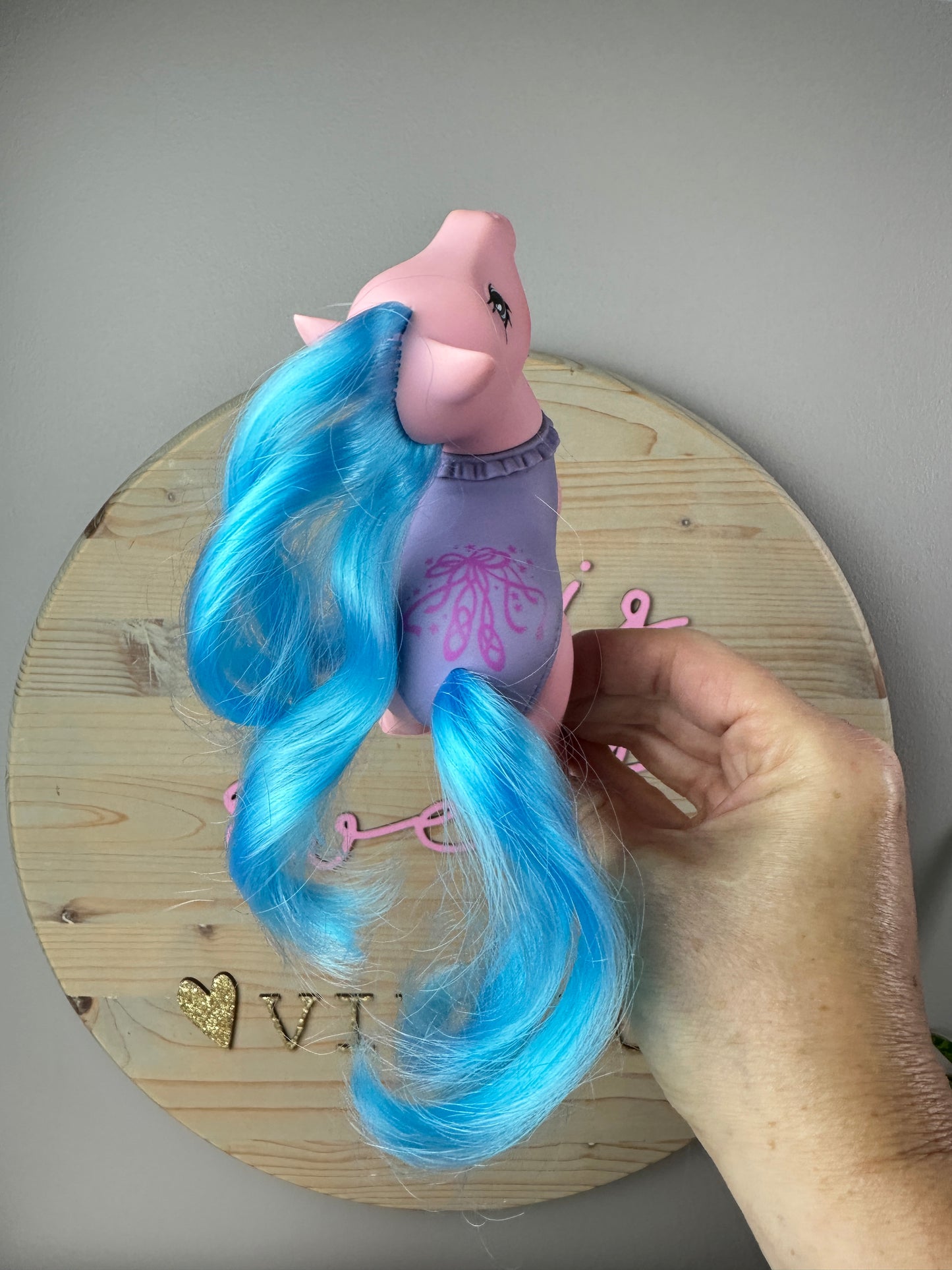 1989 Hasbro G1 My Little Pony Sweetsteps Ballerina Silky Slipper