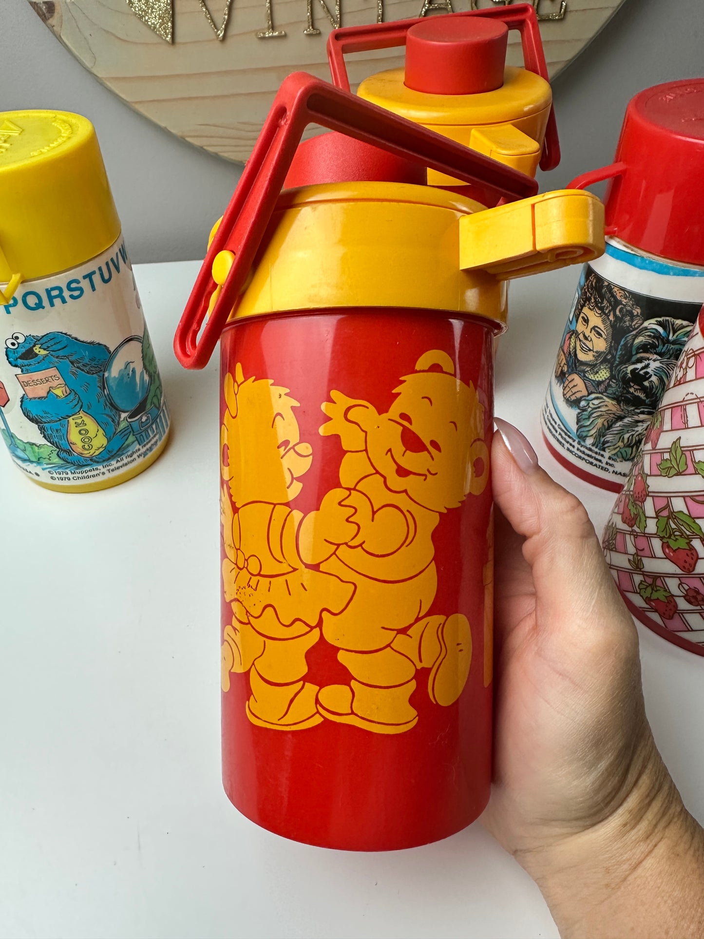 1980s Aladdin & Bambola Thermos Drink Dispenser Lot