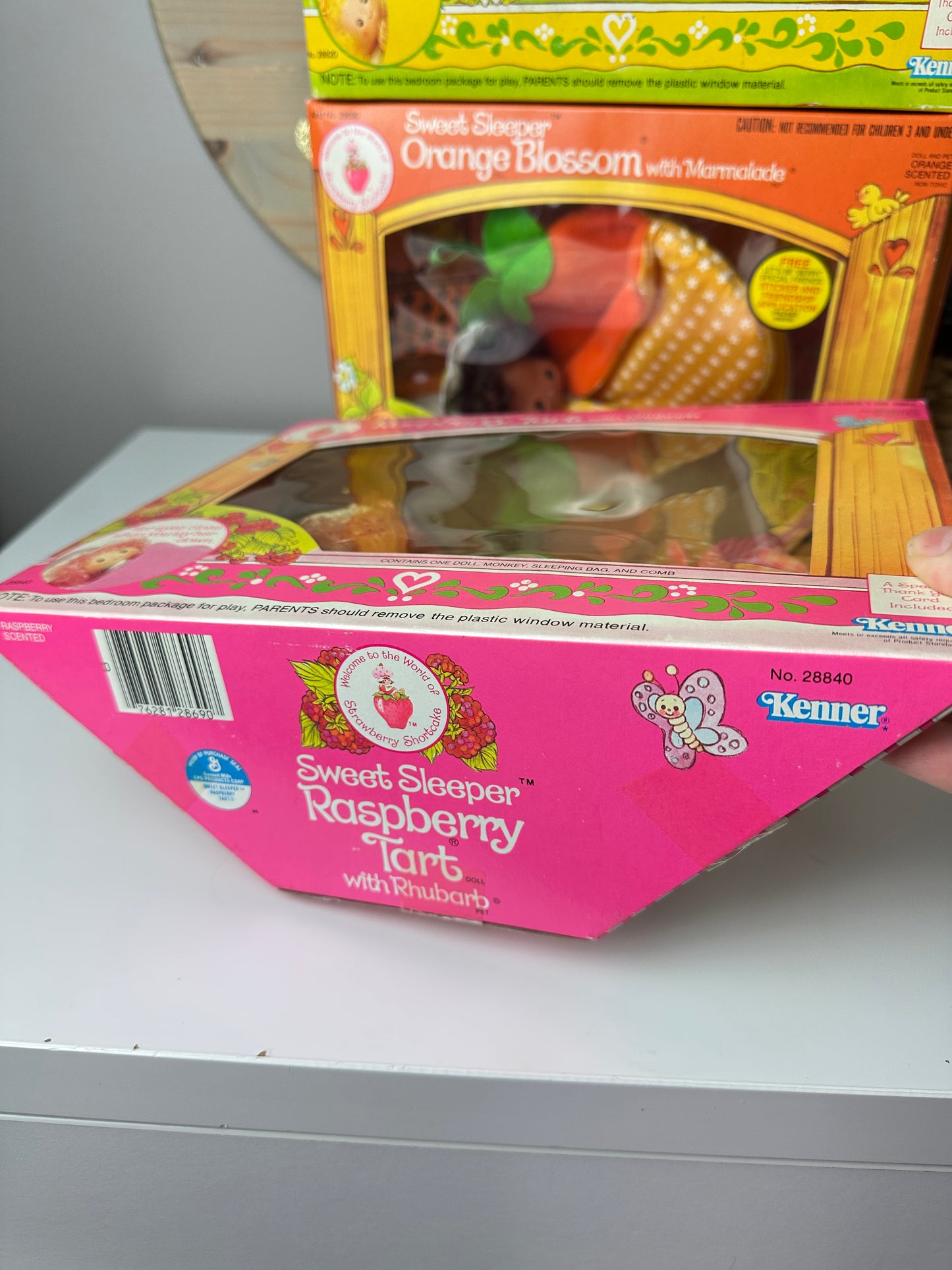 1984 Kenner Strawberry Shortcake Sweet Sleeper Dolls NRFB MIB [Sold Separately]