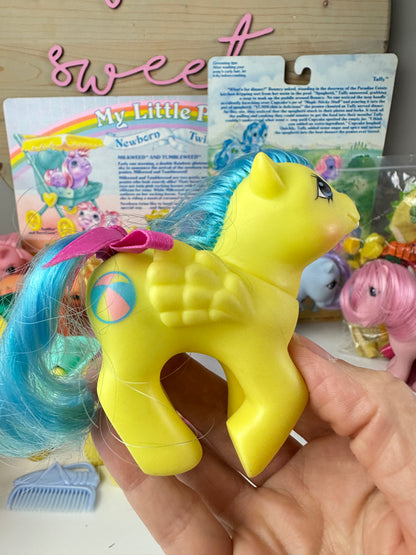 1980s Hasbro My Little Pony First Tooth Bouncy with Accessories
